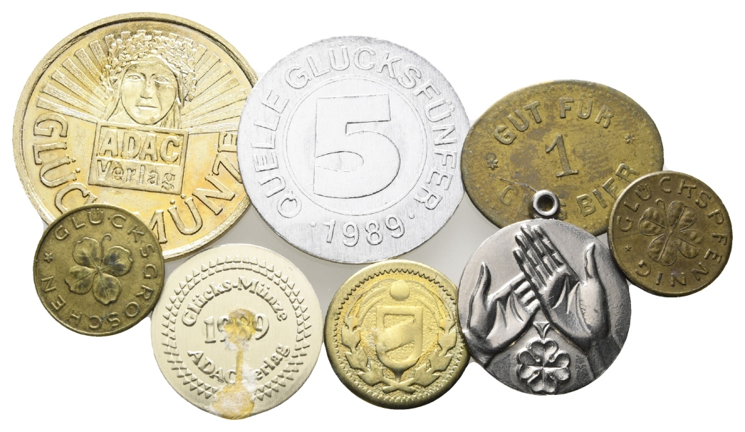  Marken - Medaillen; 8 Stück   