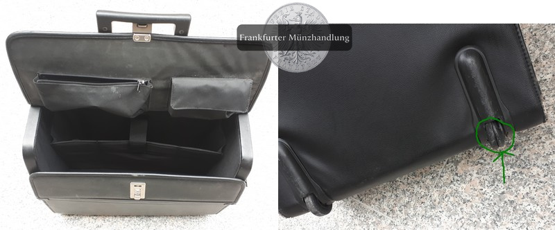 Aktenkoffer (Pilotenkoffer)- schwarz - mit vielen funktionalen Details, gebraucht FM-Frankfurt   