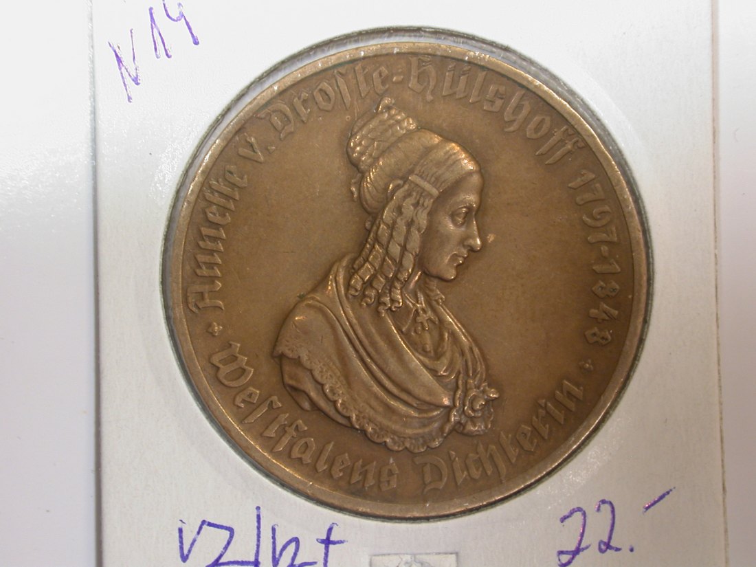 F-03 Westfalen 500 Mark 1923 Bronze in vz/vz+ Originalbilder
