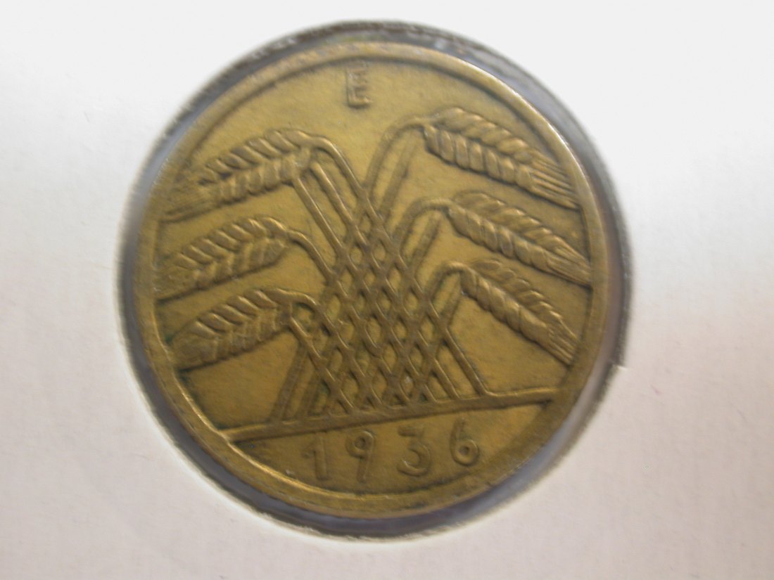  F-03  Weimar  10 Reichs Pfennig  1936 E in vz  Originalbilder   