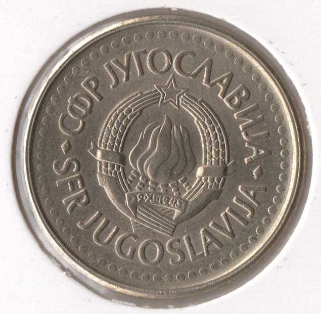  SFR Jugoslawien 1 Dinar 1990 (K-N-Zk) vz/unc.   