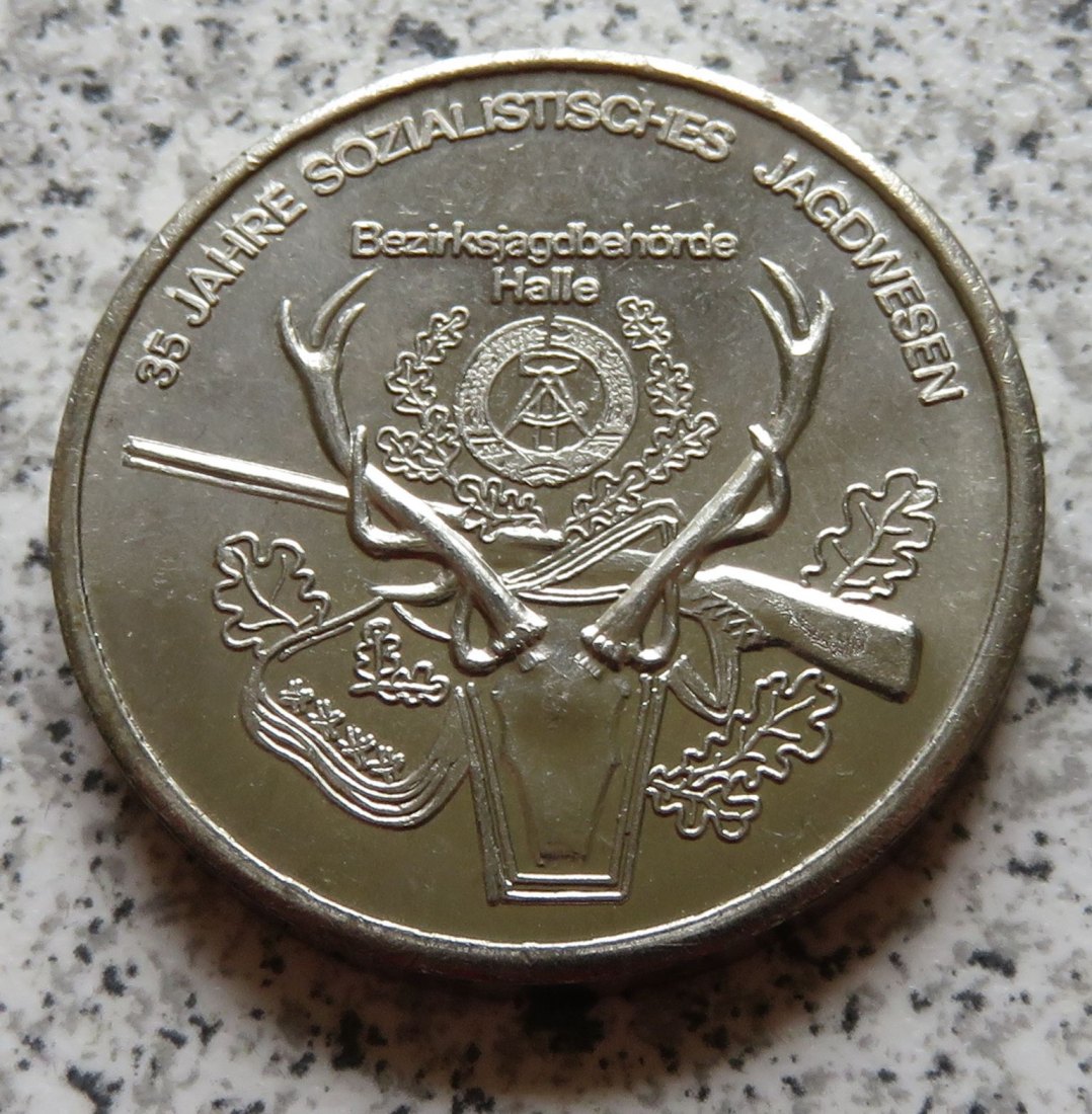  Bezirksjagdbehörde Halle 35 Jahre Sozialistisches Jagdwesen, H152-155   
