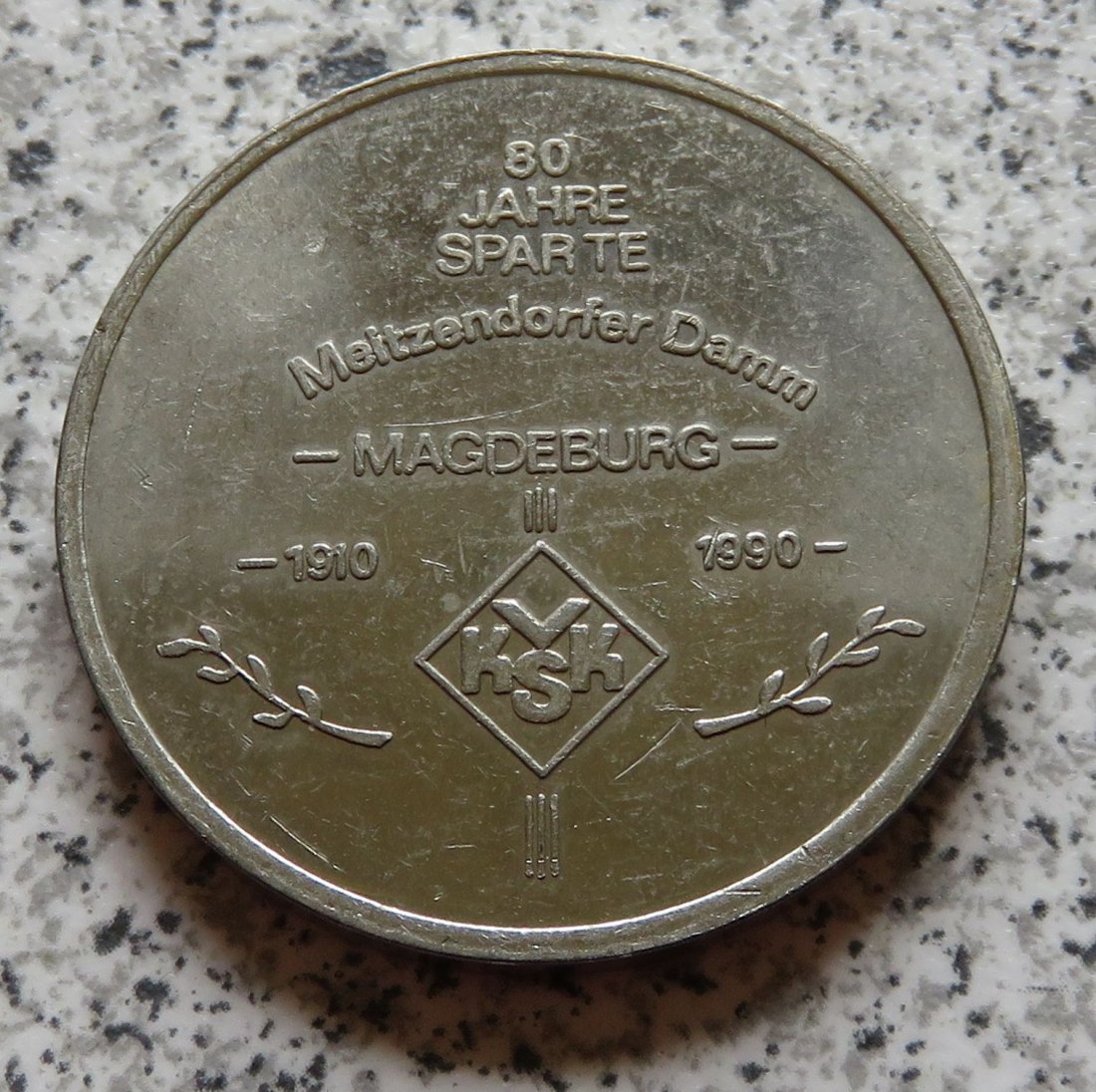  80 Jahre Sparte Meitzendorfer Damm Magdeburg 1910 - 1990 VKSK / Blumenstrauss der Woche Stadt Magdeb   