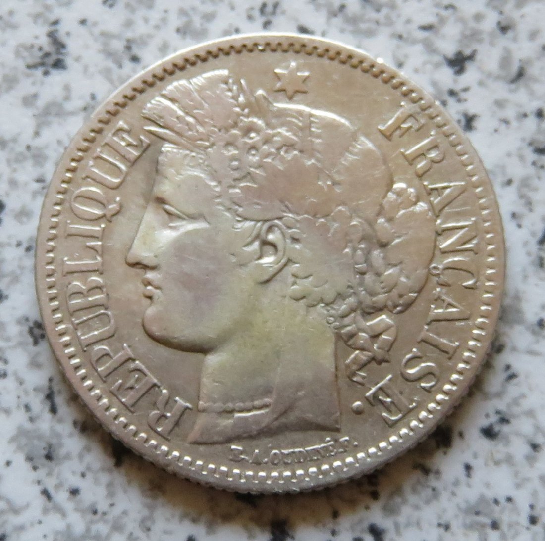  Frankreich 2 Francs 1871 K   