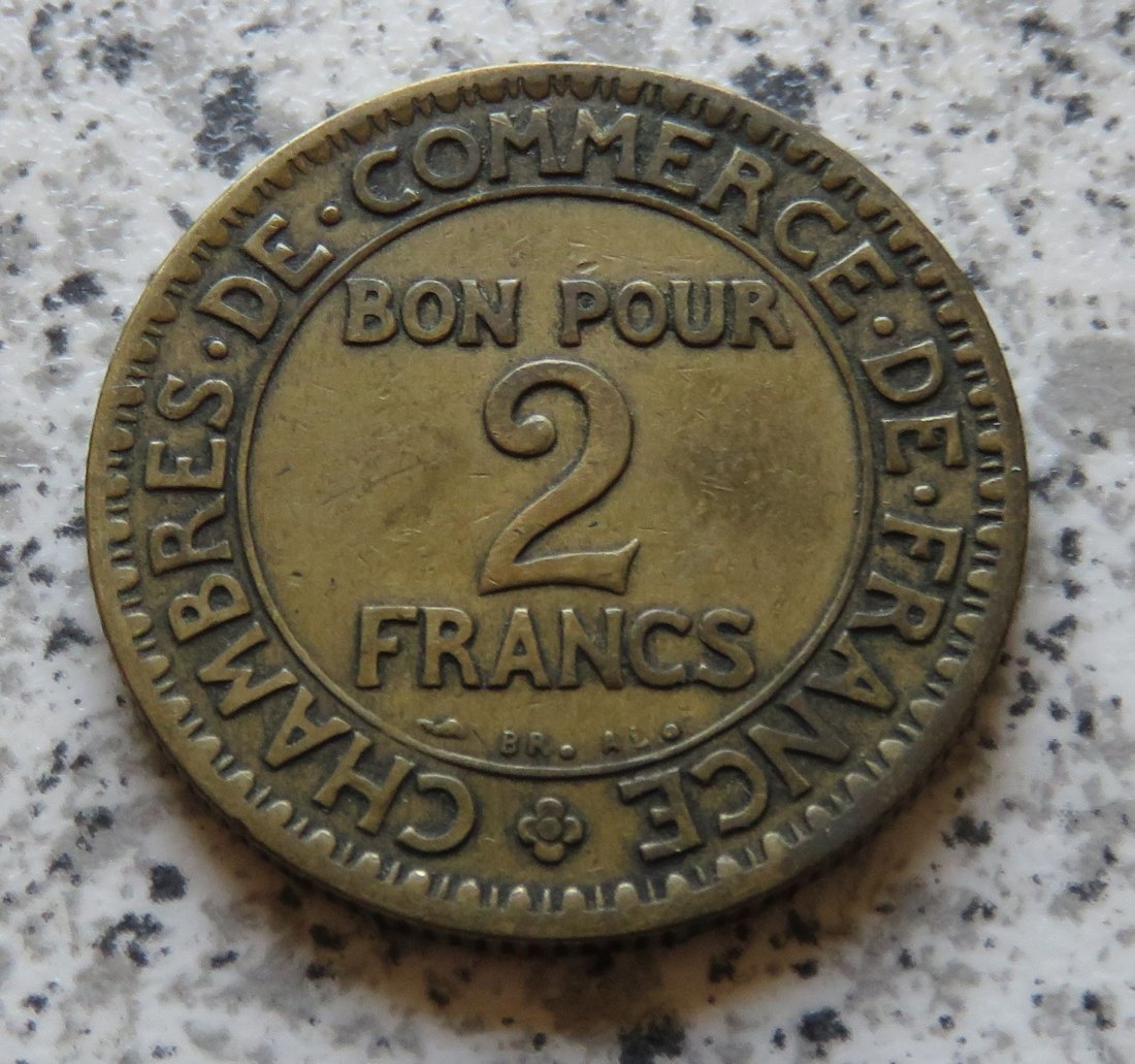 Frankreich 2 Francs 1921   