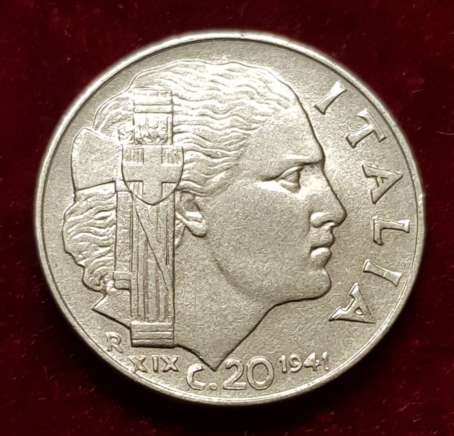  3947(12) 20 Centesimi (Italien / magnetisch) 1941/R in vz ......................... von Berlin_coins   