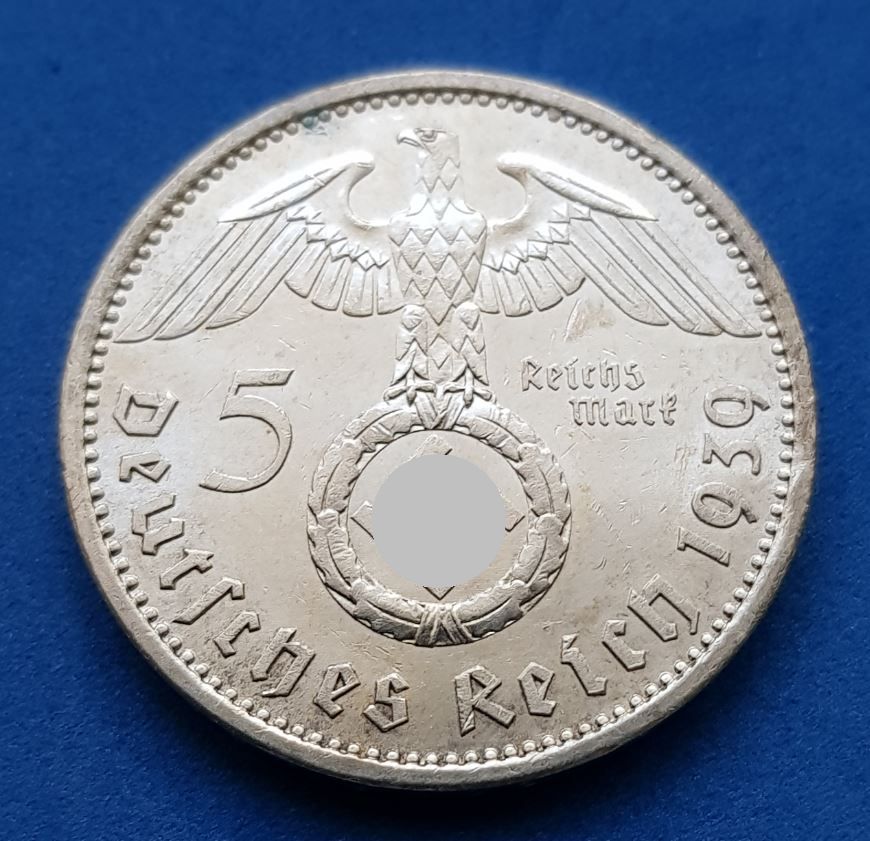  6194(1) 5 Reichsmark (3. Reich) 1939/A in vz ...................................... von Berlin_coins   