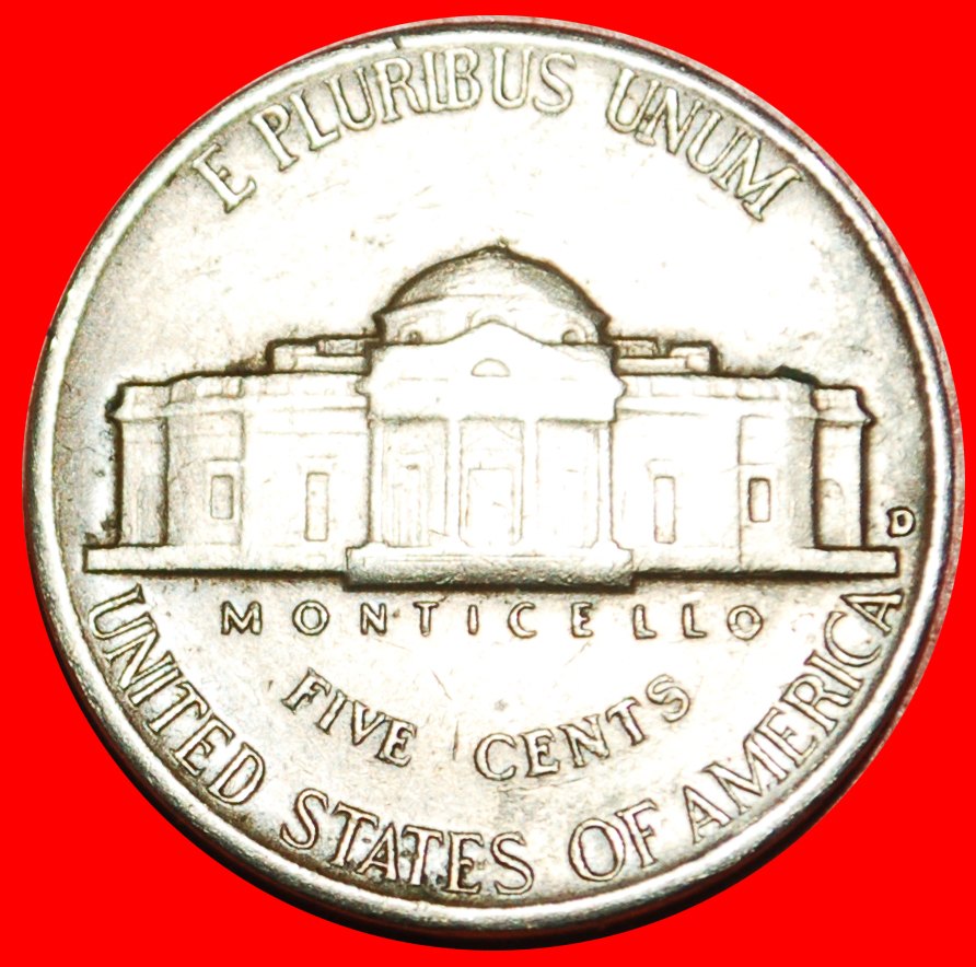 • STAR: USA ★ 5 CENTS 1949D! JEFFERSON (1801-1809) LOW START ★ NO RESERVE!