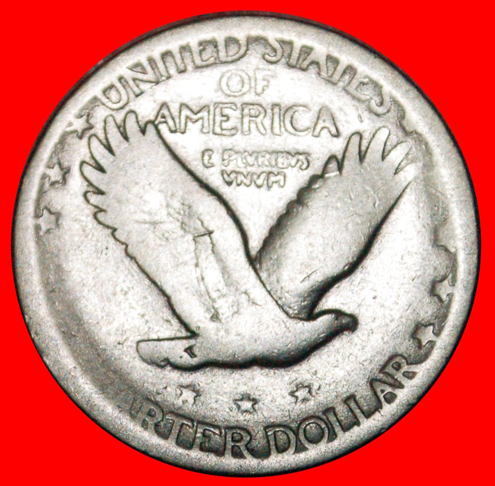 • SOLID SILVER (1917-1930): USA★1/4 DOLLAR 1926 STANDING LIBERTY WITH EAGLE! LOW START ★ NO RESERVE!   