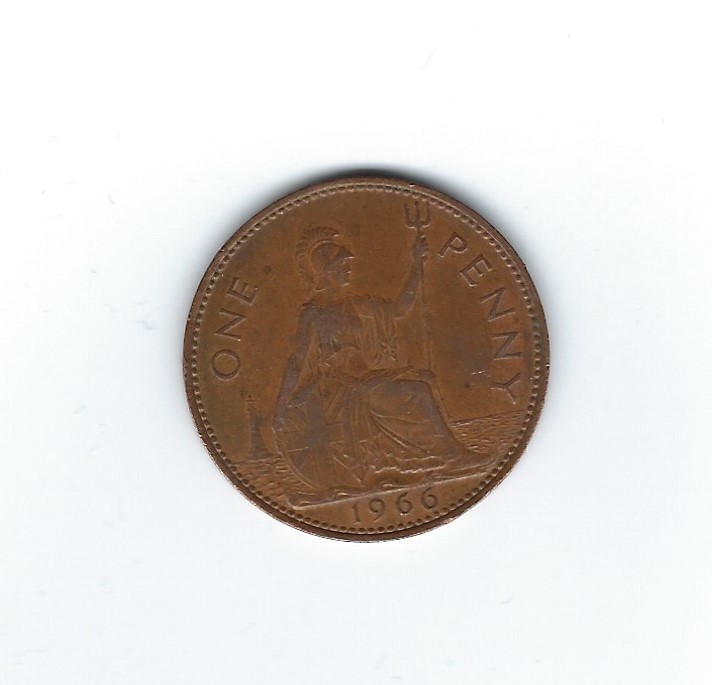  Großbritannien 1 Penny 1966   