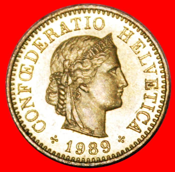  • LIBERTY (1879-2021): SWITZERLAND ★ 5 RAPPEN 1989! LOW START! ★ NO RESERVE!   