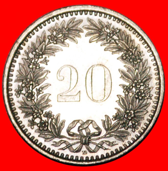  • LIBERTY (1939-2021): SWITZERLAND ★ 20 RAPPEN 1993B MINT LUSTER! LOW START! ★ NO RESERVE!   