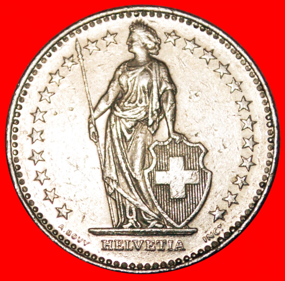  • WITHOUT STAR (1968-2021): SWITZERLAND★ 2 FRANCS 1992B! LOW START! ★ NO RESERVE!   