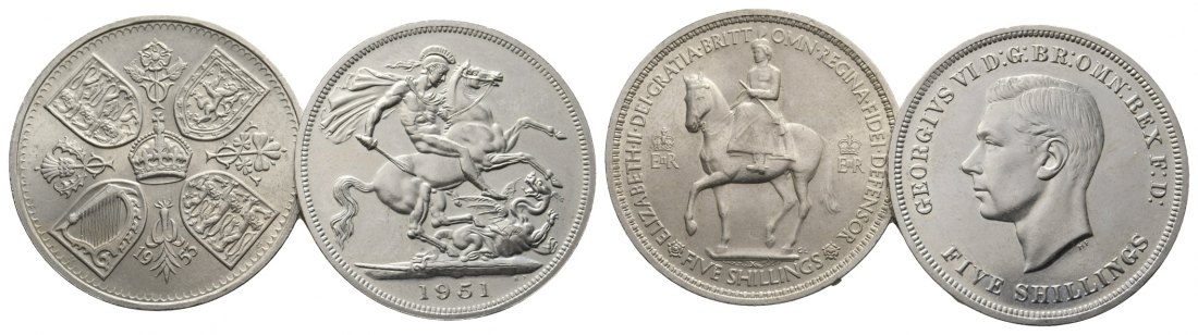  England; 2 x 5 Shillings   