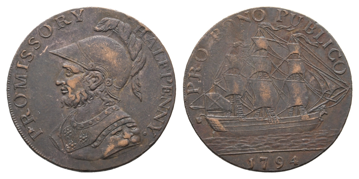  England; Half Penny 1794   