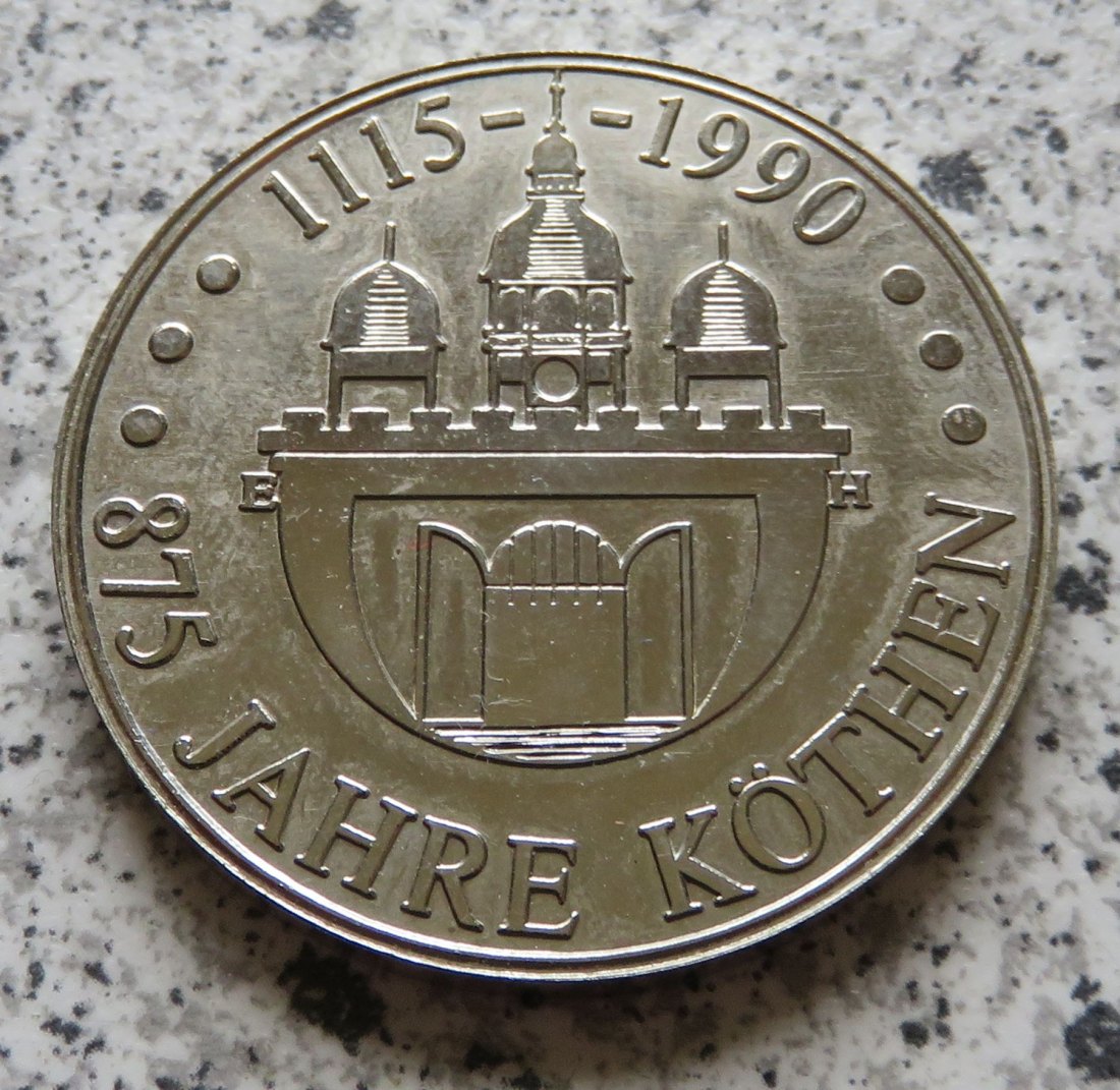  875 Jahre Köthen 1990 / historisches Stadtsiegel   