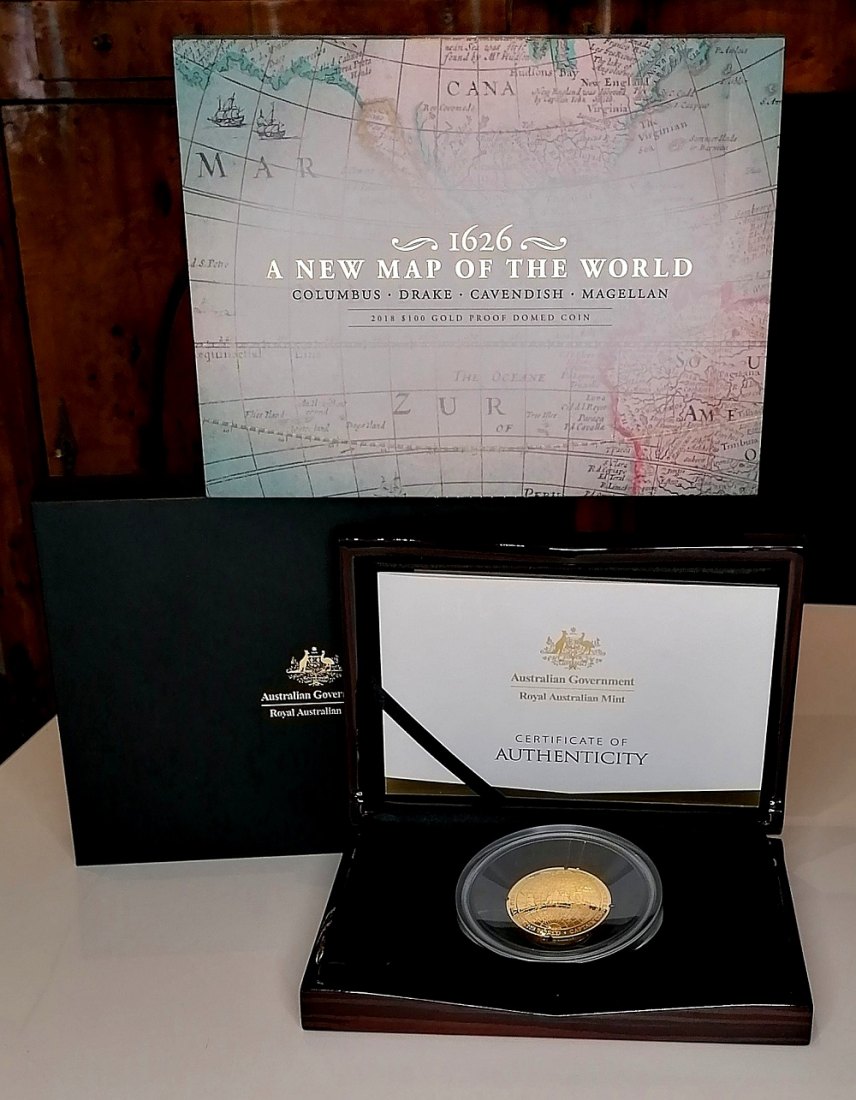  Australian 100 D 2018 Gold Proof Domed Coin 1 Oz Feingold Goldankauf Koblenz Frank Maurer AP12   