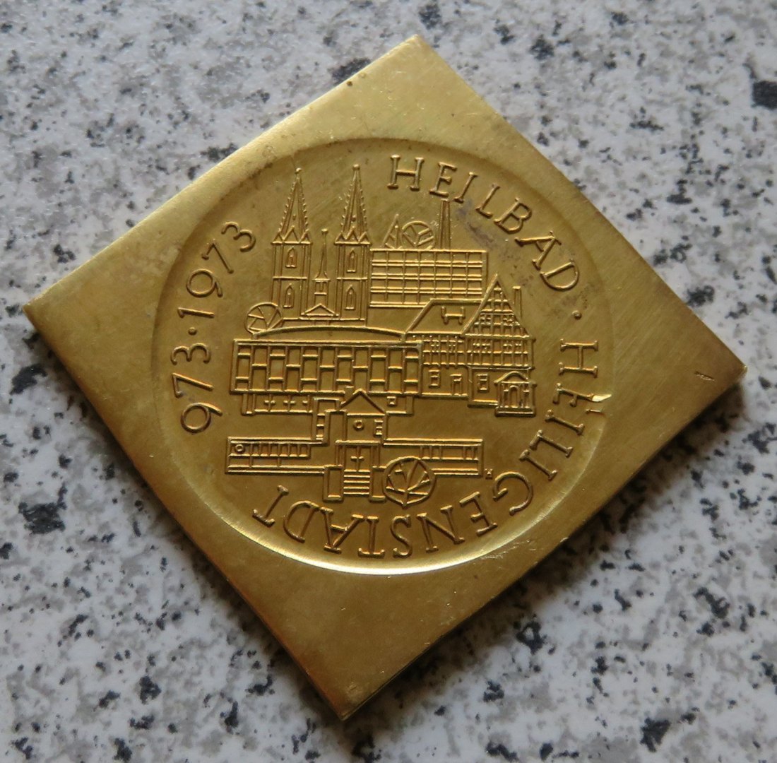  Klippe vom Kulturbund: III. BMA Erfurt / 1000 Jahre Heilbad Heiligenstadt, Auflage 15 Stück   