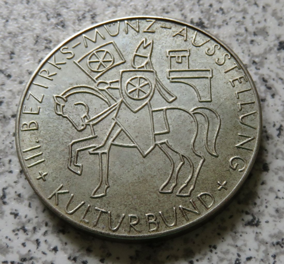  Horst Walther: III. BMA Erfurt / 1000 Jahre Heilbad Heiligenstadt, Auflage 200 Stück, 835-er Silber   