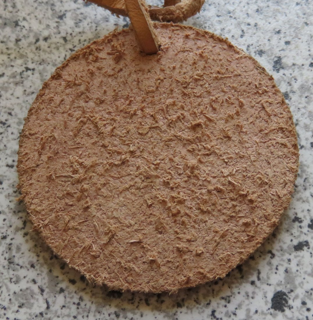  DDR-Medaille aus Leder: Folklorefestival Schmalkalden 1985   
