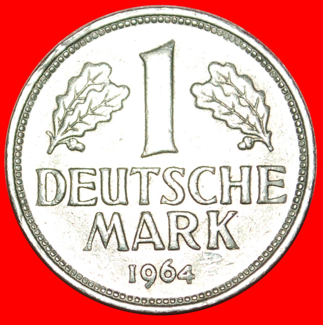  • ADLER (1950-2001): DEUTSCHLAND ★ 1 DEUTSCHE MARK 1964F! OHNE VORBEHALT!   