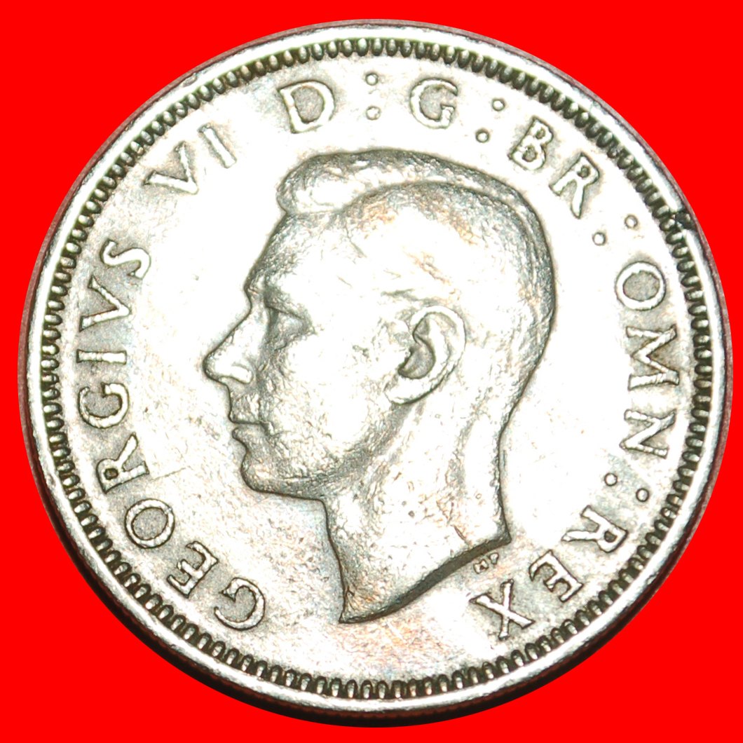  • ENGLISH CREST: UNITED KINGDOM★ 1 SHILLING 1950!  GEORGE VI (1937-1952) LOW START ★ NO RESERVE!   