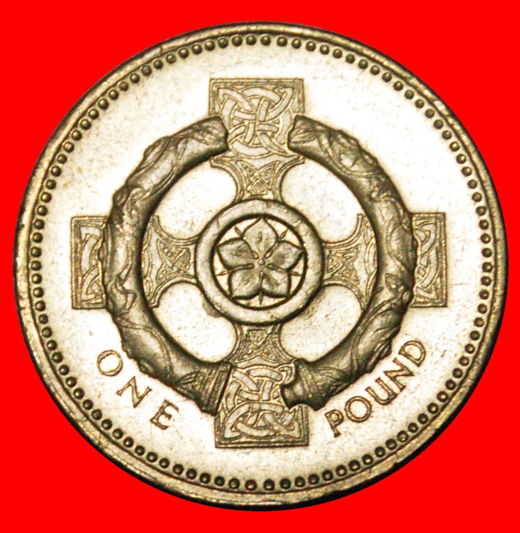  • CELTIC CROSS: GREAT BRITAIN ★ 1 POUND 1996! LOW START ★ NO RESERVE!   