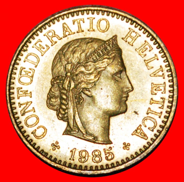  • LIBERTY (1879-2021): SWITZERLAND ★ 5 RAPPEN 1985! LOW START! ★ NO RESERVE!   