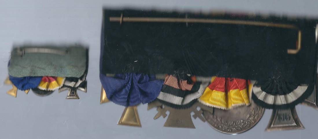  Militaria Orden I WK Spange Baden mit Miniatur Goldankauf Koblenz Frank Maurer F483   