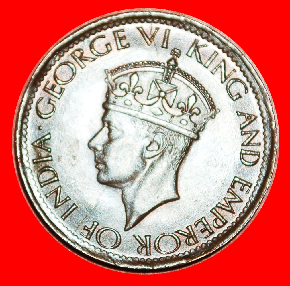  • PALM TREE (1942-1945): CEYLON ★ 1 CENT 1945 UNC! GEORGE VI (1937-1952)! LOW START ★ NO RESERVE!   