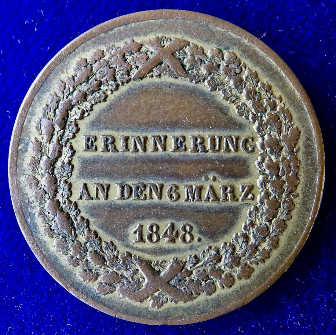  Hessen- Darmstadt Medaille zur neuen Regierung von Heinrich von Gagern 6. März 1848   
