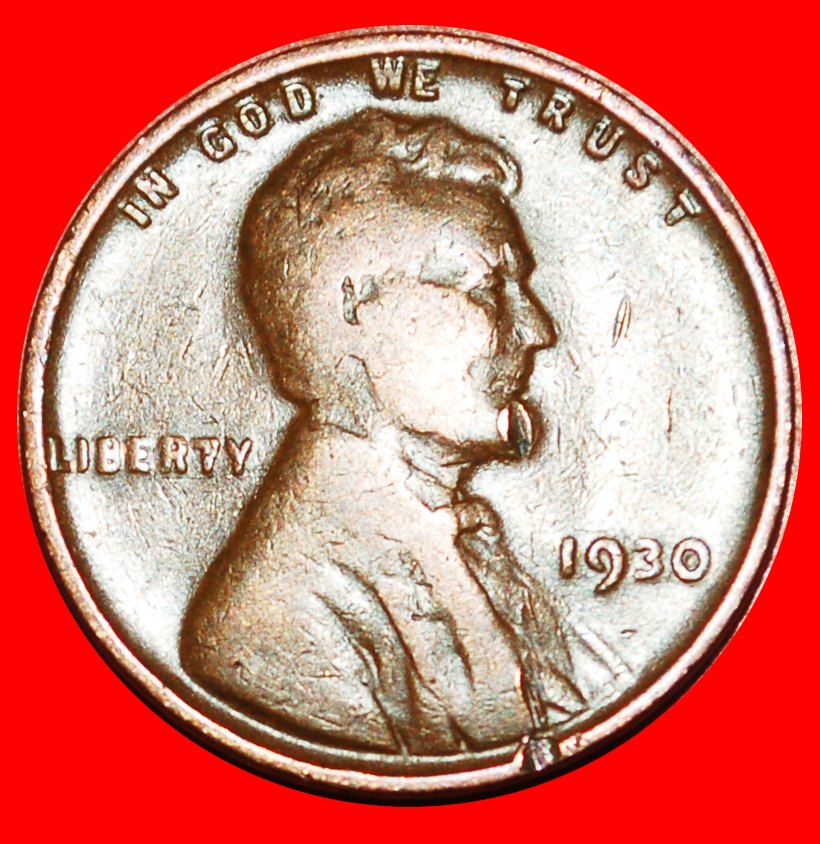 • WHEAT PENNY (1909-1958): USA ★ 1 CENT 1930! LINCOLN (1809-1865)! LOW START ★ NO RESERVE!
