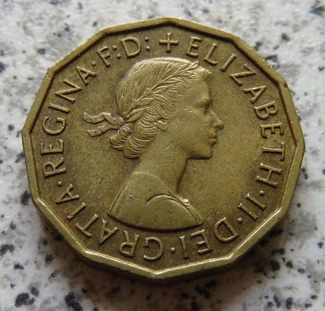  Großbritannien 3 Pence 1960   
