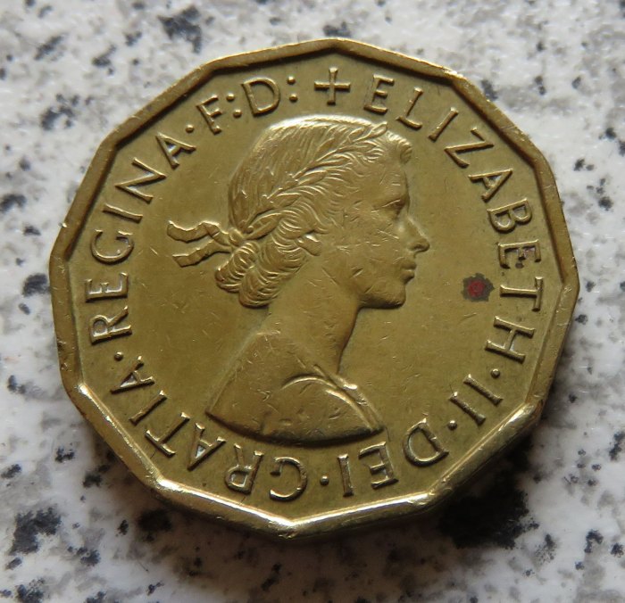  Großbritannien 3 Pence 1962   