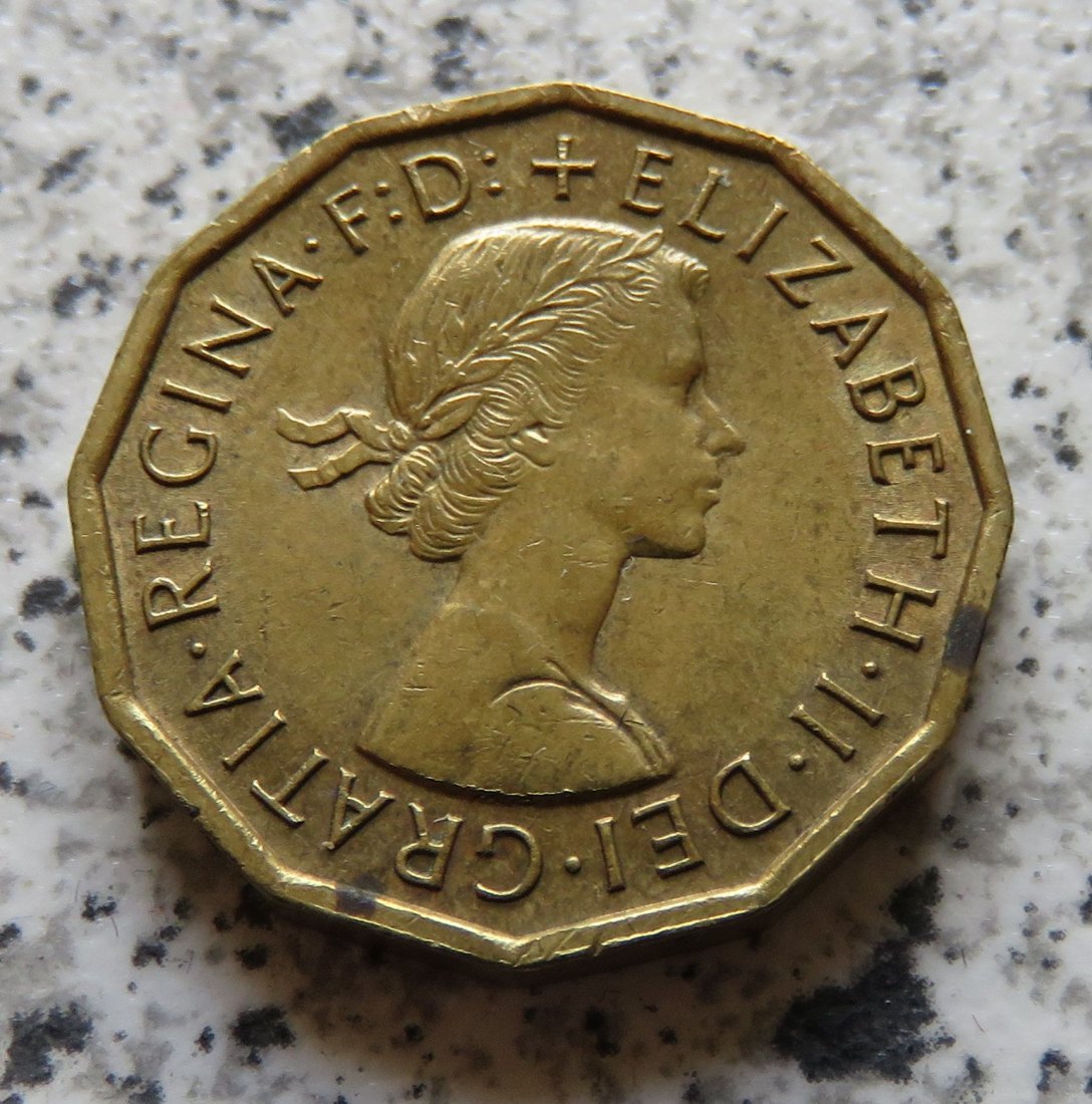  Großbritannien 3 Pence 1963   