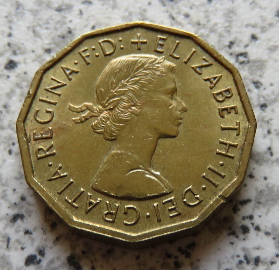  Großbritannien 3 Pence 1964   