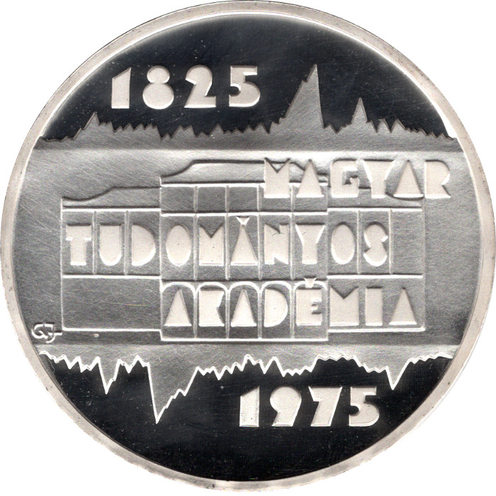  200 Forint Silbermünze 1975 auf 150 Jahre ungarische Akademie der Wissenschaften   