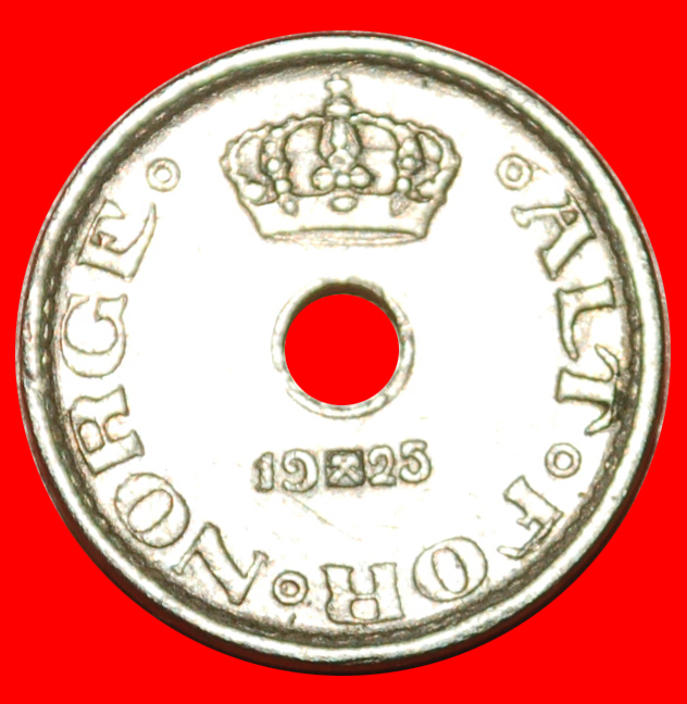  • ROSEN (1924-1951): NORWEGEN ★ 10 OERE 1925 Haakon VII. (1905-1957)! OHNE VORBEHALT!   