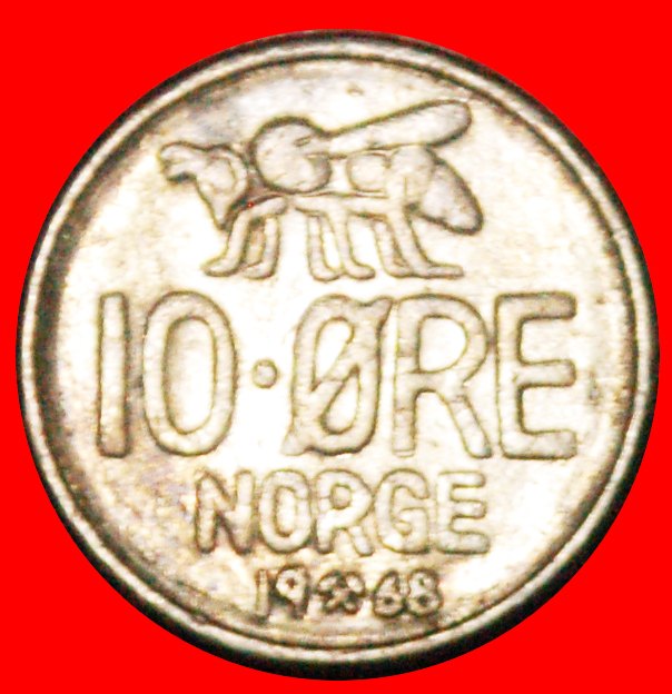  • HONEYBEE (1959-1973): NORWAY ★ 10 ORE 1968! LOW START ★ NO RESERVE!   
