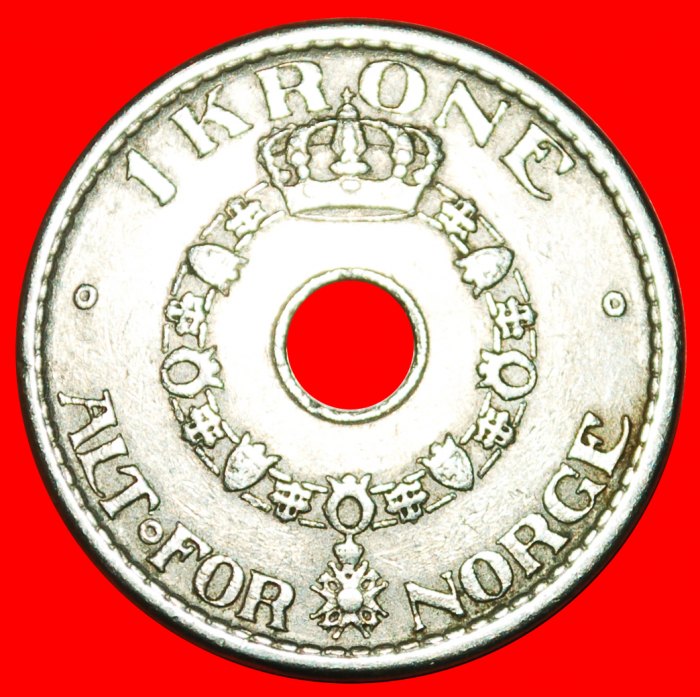 • SANKT OLAF ORDEN (1925-1951): NORWEGEN ★ 1 KRONE 1950! Haakon VII. (1905-1957)! OHNE VORBEHALT!