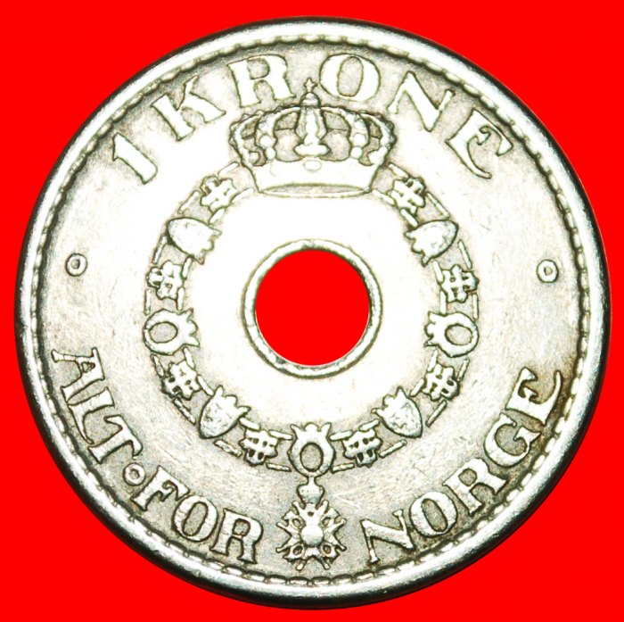  • SANKT OLAF ORDEN (1925-1951): NORWEGEN ★ 1 KRONE 1950! Haakon VII. (1905-1957)! OHNE VORBEHALT!   