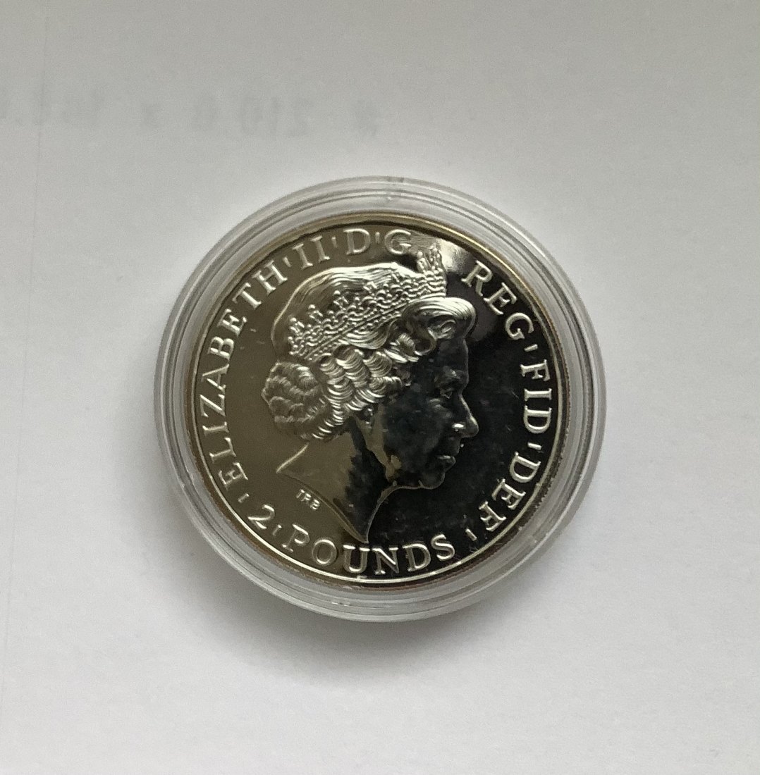  Großbritannien 1 oz Silber Lunarmünze Schaf/Ziege 2015   