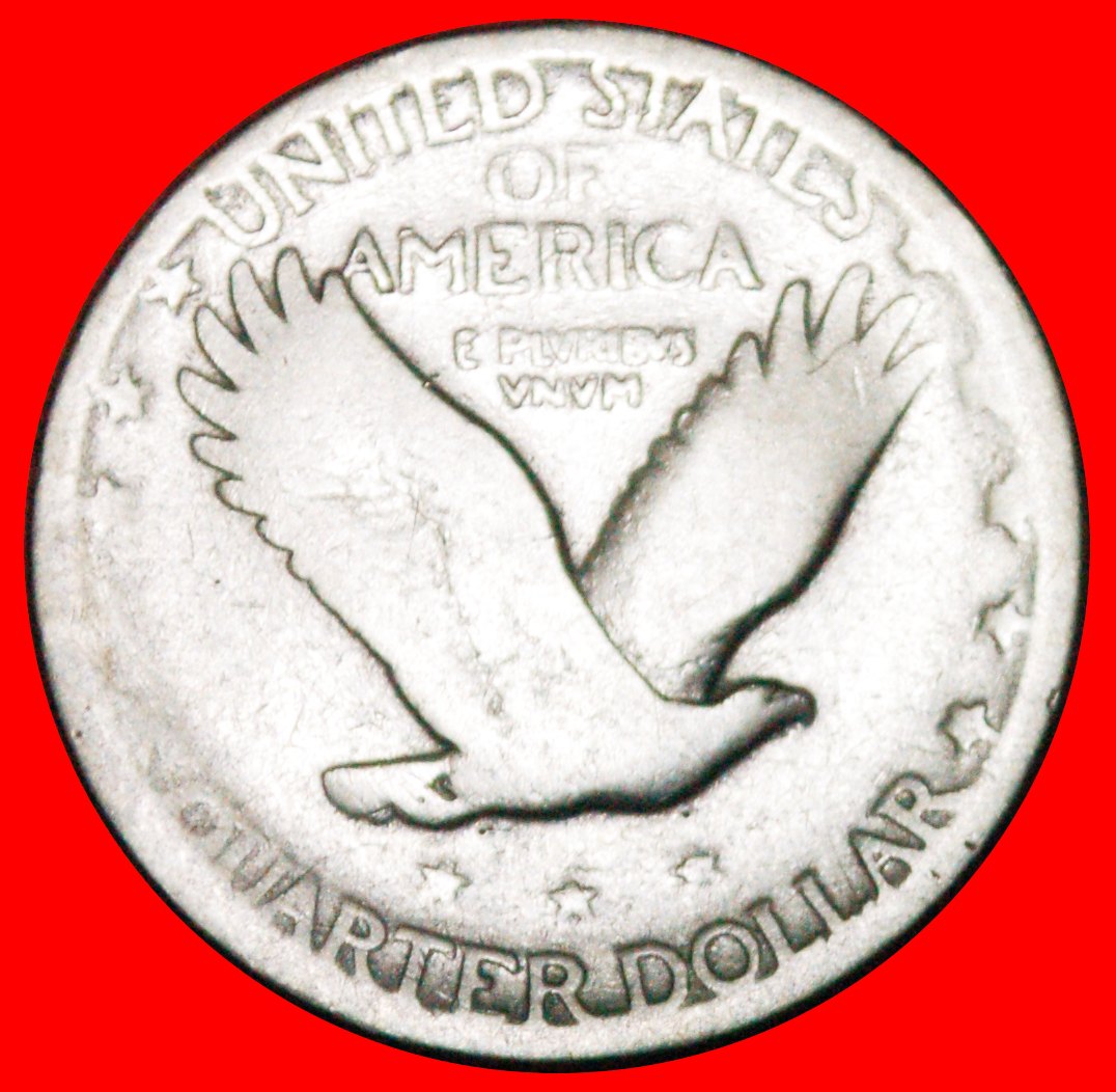  • SILBER (1917-1930): USA ★ 1/4 DOLLAR 1928 STEHENDE FREIHEIT MIT ADLER! OHNE VORBEHALT!   
