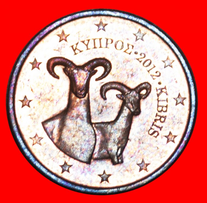  • JUST PUBLISHED ~ GREECE: CYPRUS ★ 2 CENTS 2012 MINT LUSTRE! 2 SOLD! LOW START★ NO RESERVE!!!   