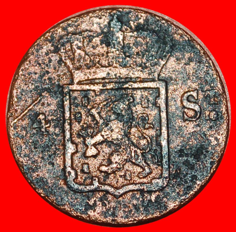  Ⰶ 2 sold LION (1822-1836): NETHERLANDS EAST INDIES ★ 1/4 STUIVER 1826! ★ LOW START ★ NO RESERVE!   