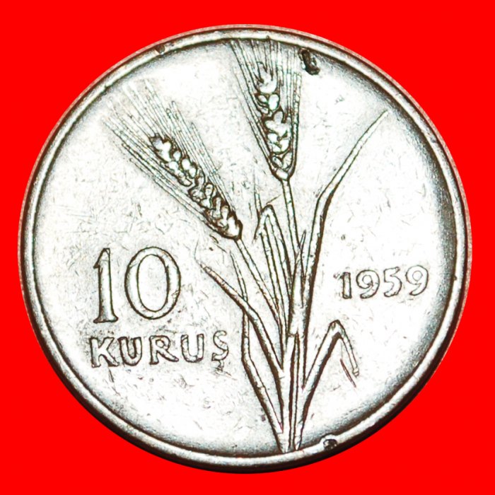  • OAT: TURKEY ★ 10 KURUS 1959! ★ LOW START ★ NO RESERVE!   