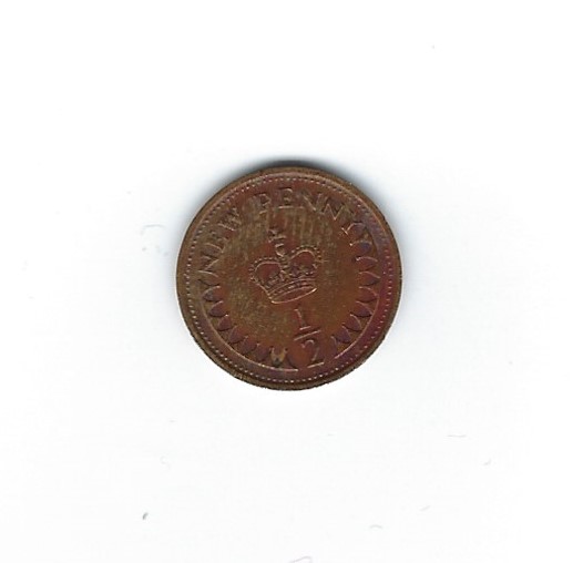  Großbritannien 1/2 Penny 1973   