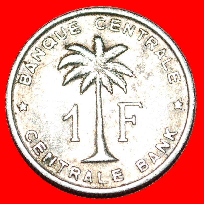  • PALMTREE (1957-1960): BELGIAN CONGO - RUANDA-URUNDI ★ 1 FRANC 1958!LOW START ★ NO RESERVE!   