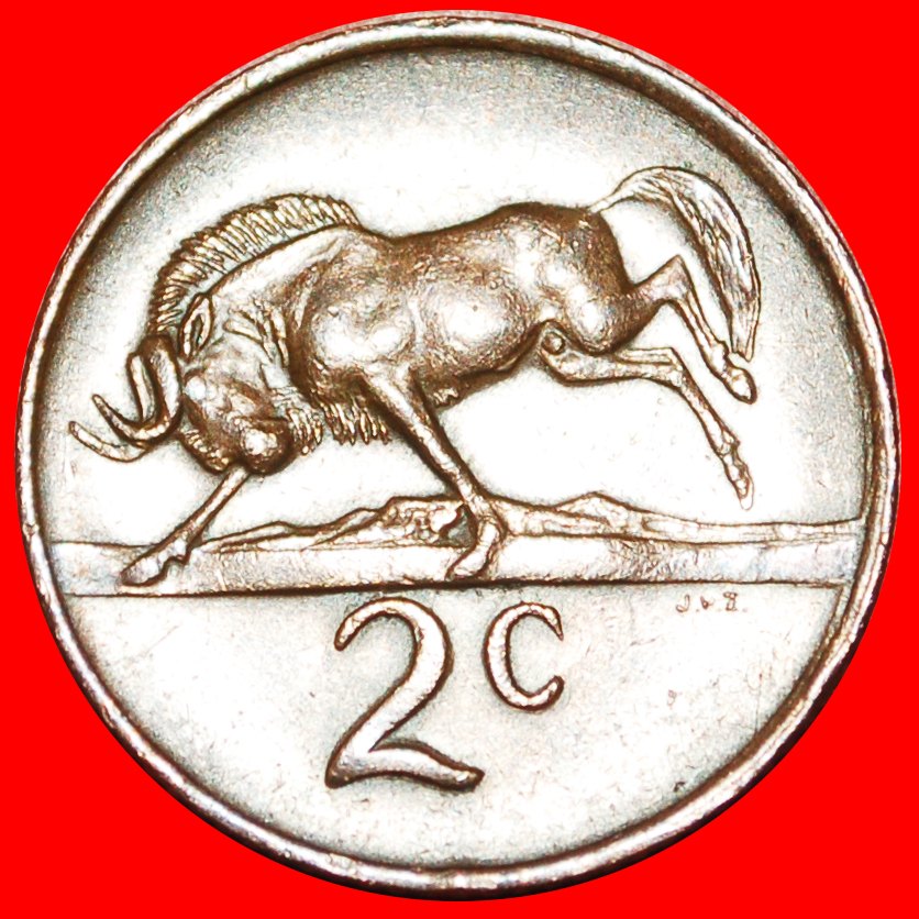  • WILDEBEEST: SOUTH AFRICA ★ 2 CENTS 1970! LOW START ★ NO RESERVE!   