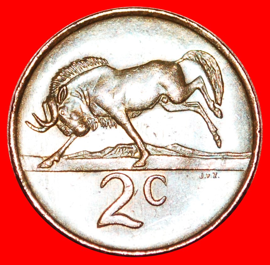  • WILDEBEEST: SOUTH AFRICA ★ 2 CENTS 1984 YEAR=TYPE! LOW START ★ NO RESERVE!   